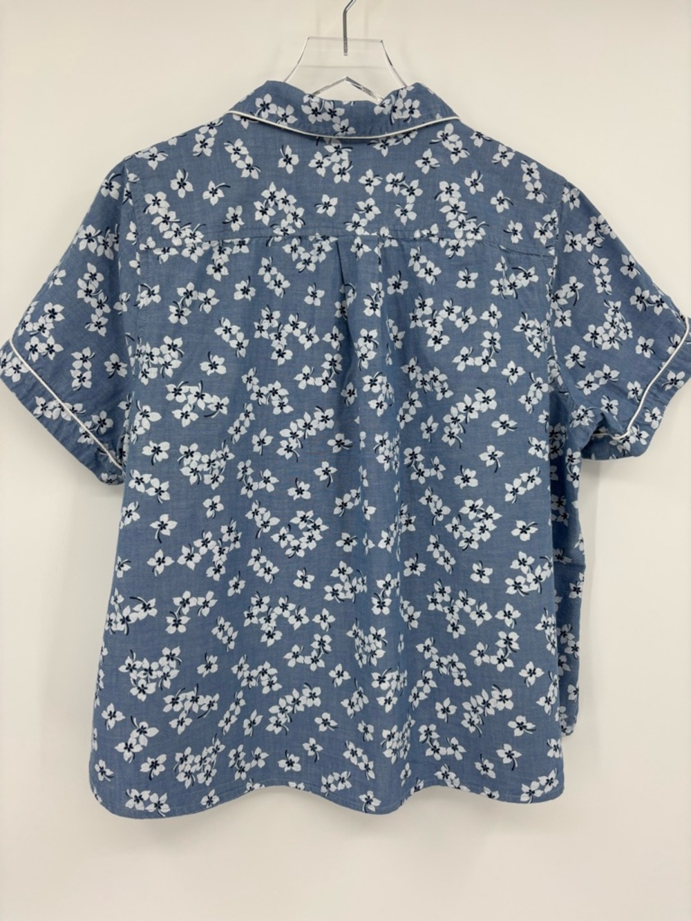 Draper James Land End Floral Chambray Pajama Set - Picture 6 of 16